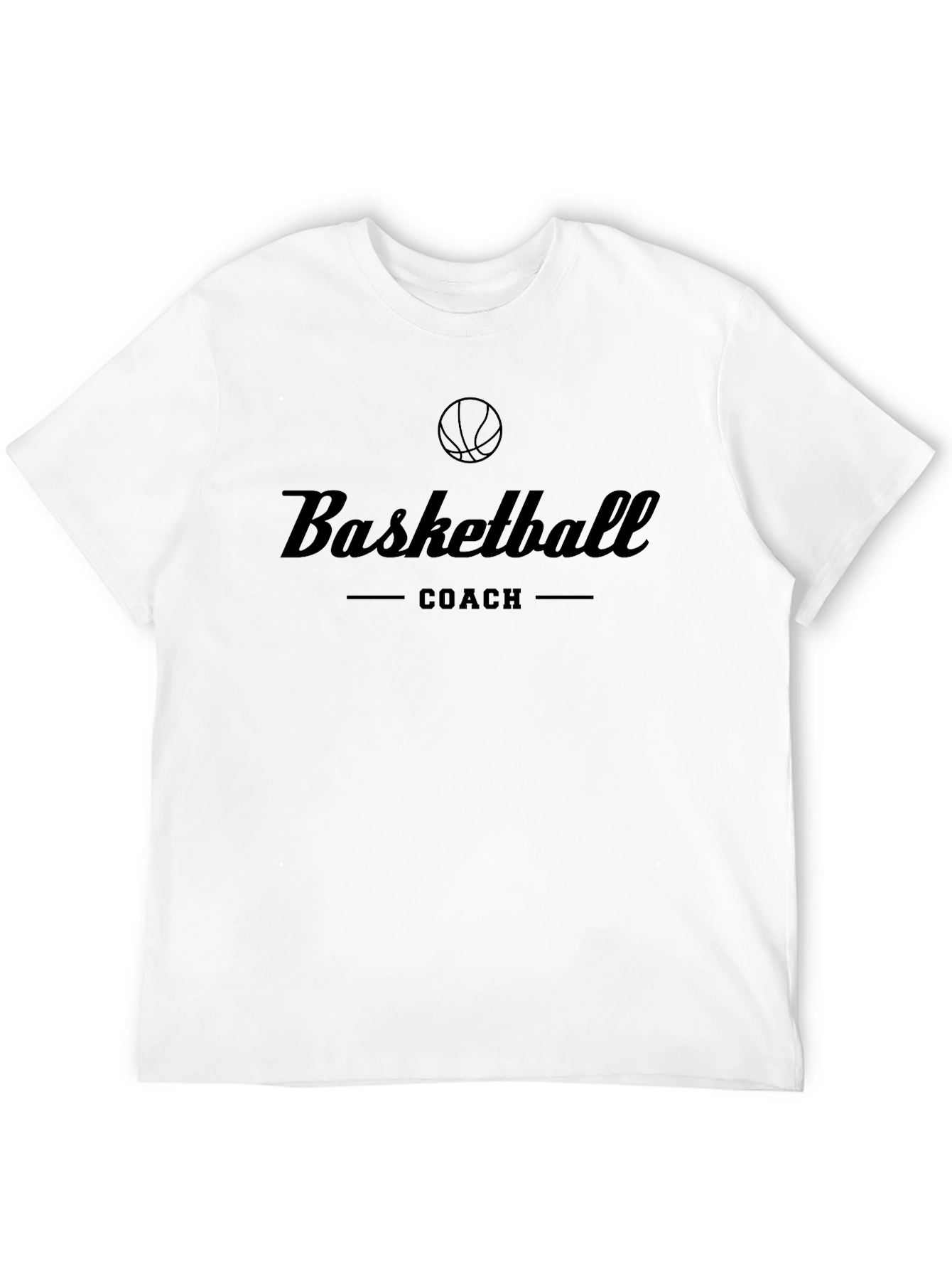 Black Basketball Coach Graphic T-Shirt - Sporty Tee view 12