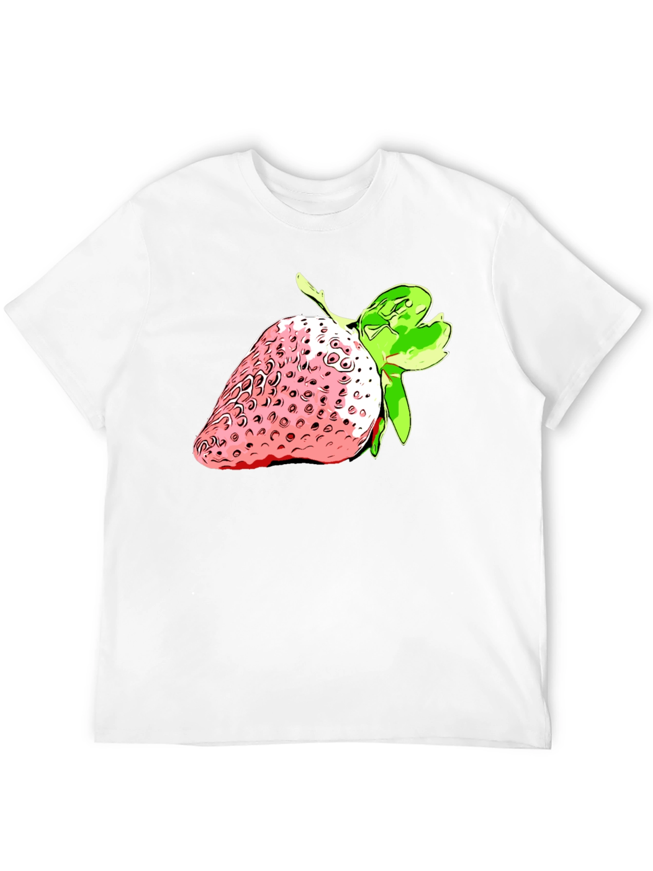 Black Strawberry Graphic Black T-Shirt - Fresh Style view 12