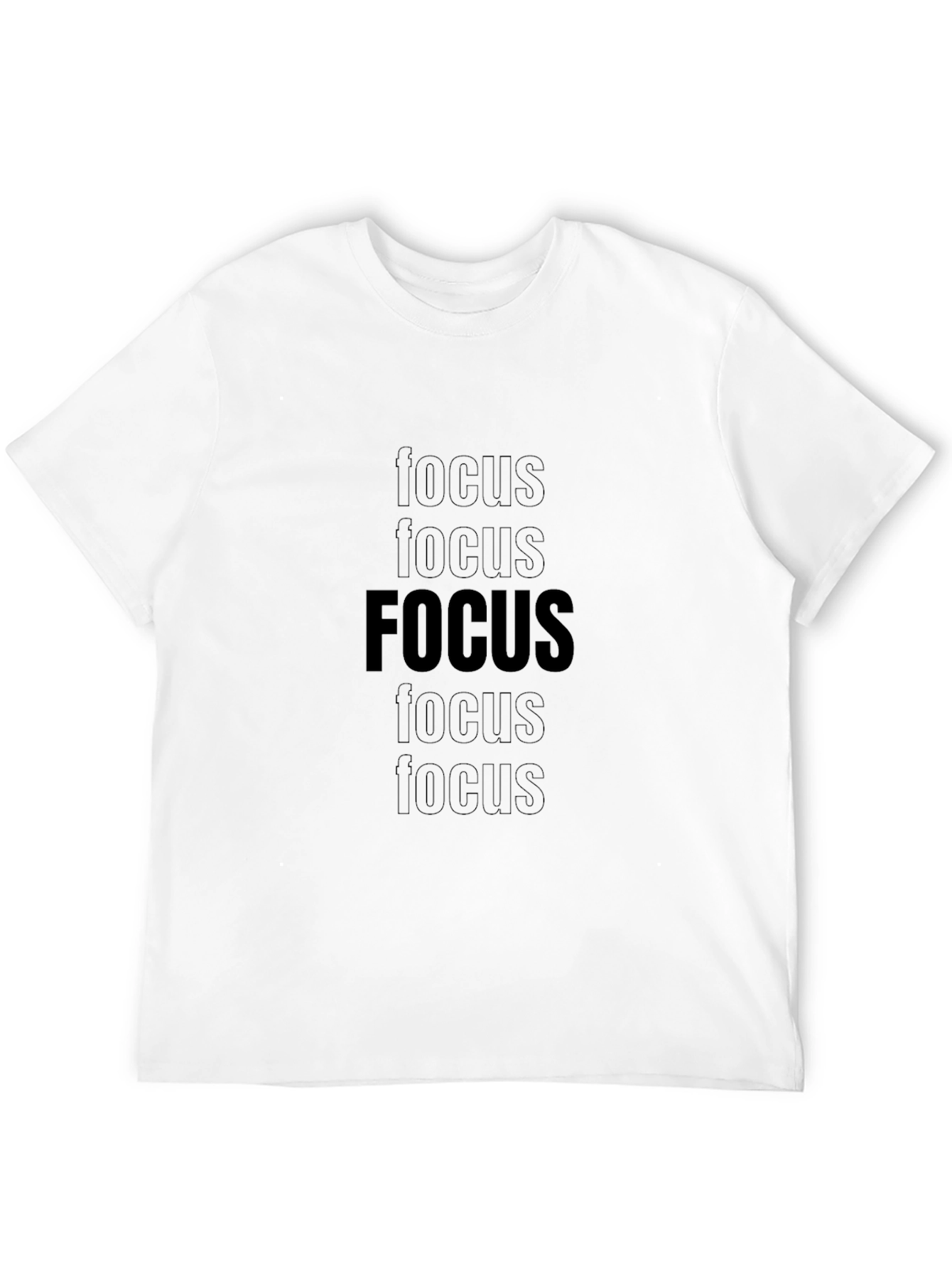 Black Focus Graphic Black Tee view 12