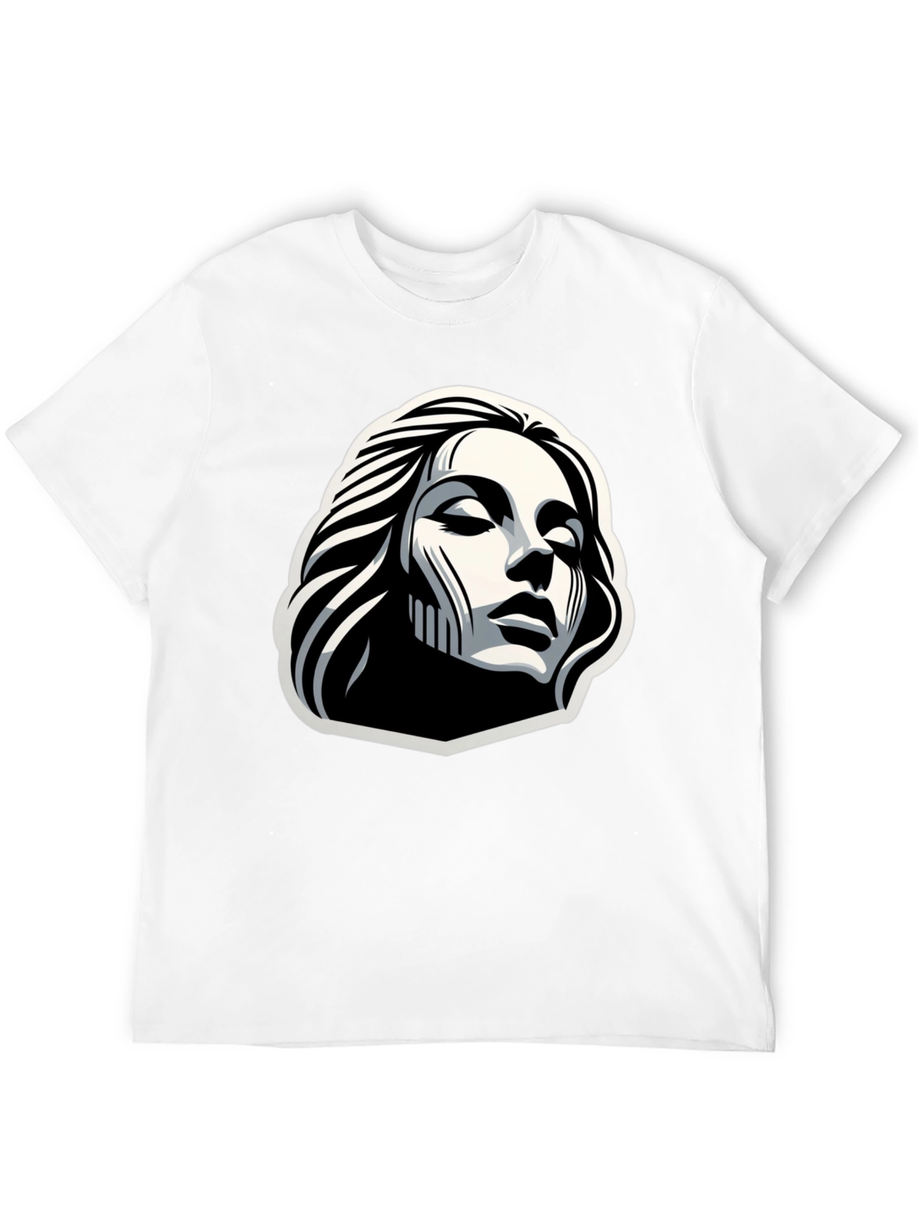 Black Monochrome Art Tee view 12