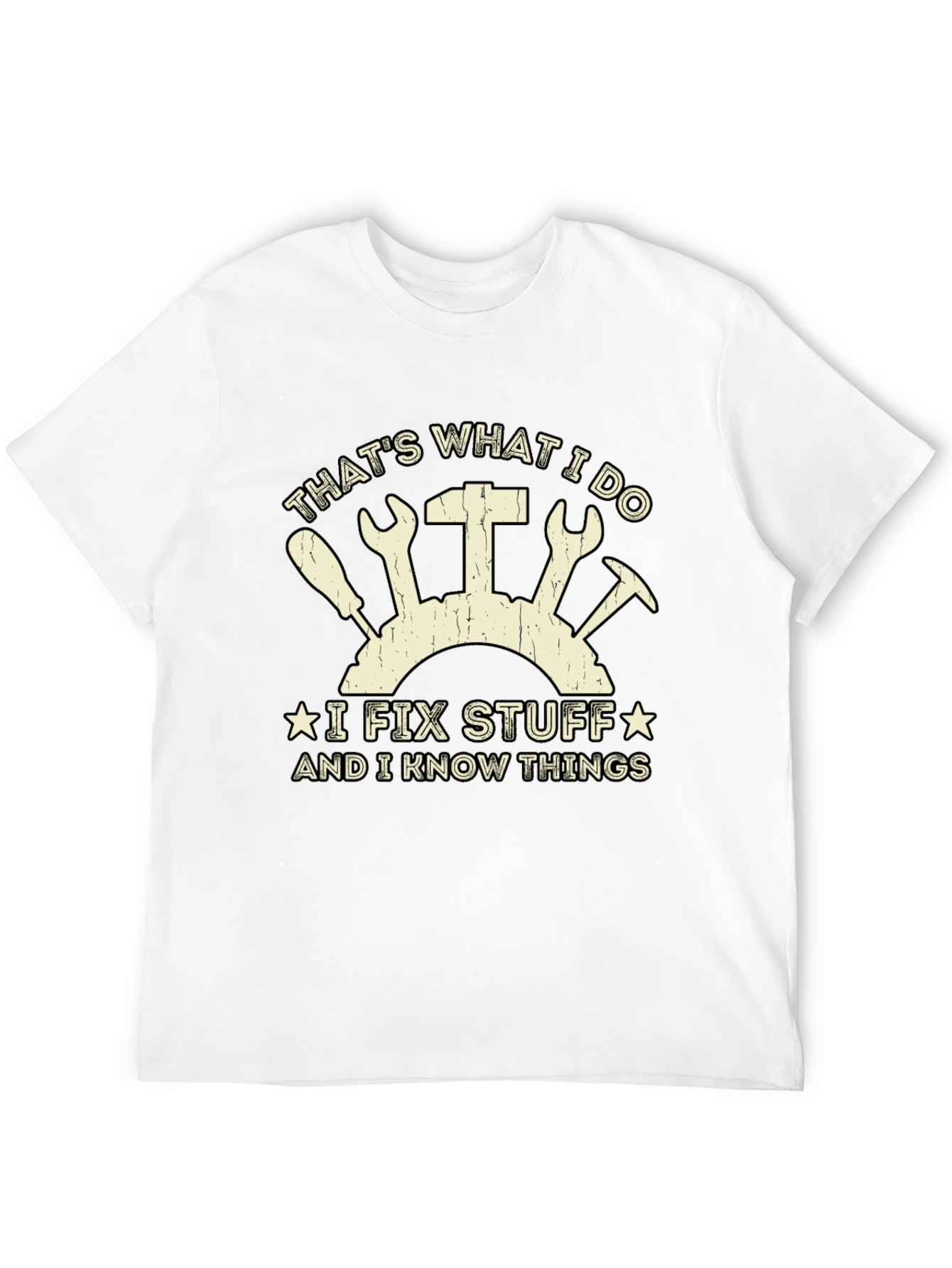 Black I Fix Stuff T-Shirt - Funny Gift for Handyman view 12