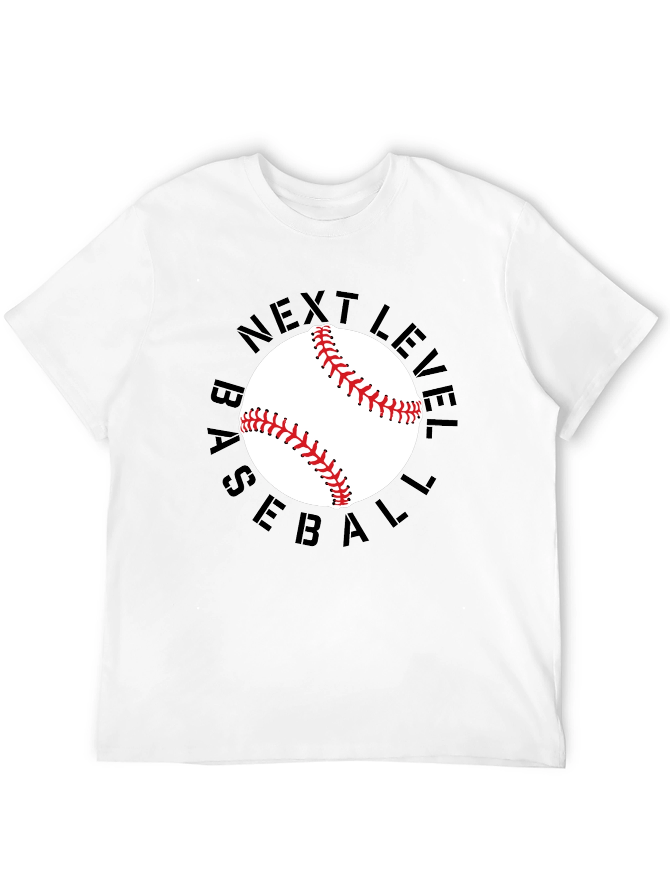 Black Next Level Baseball Graphic Tee view 12