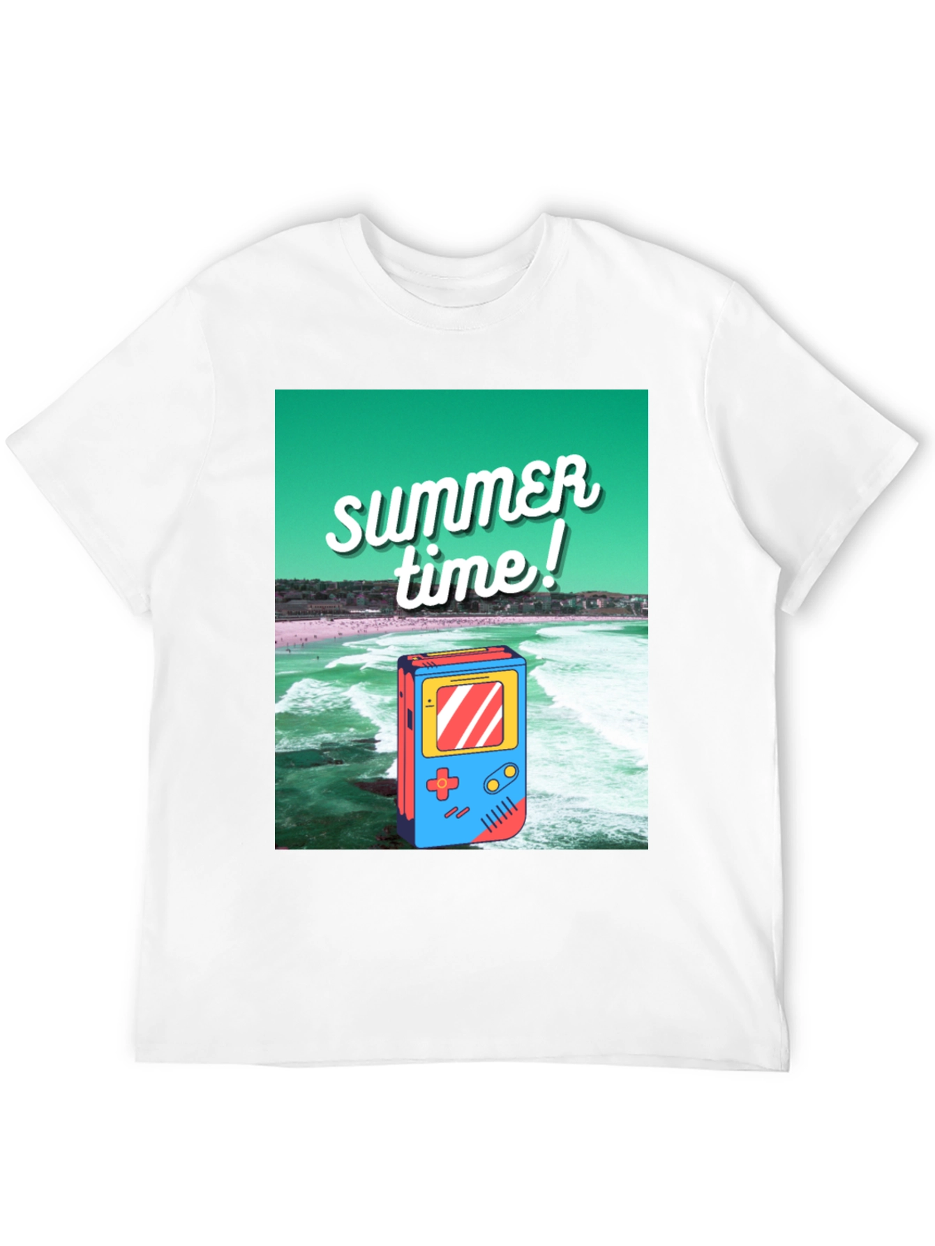 Black Retro Summer Time Graphic Tee view 12