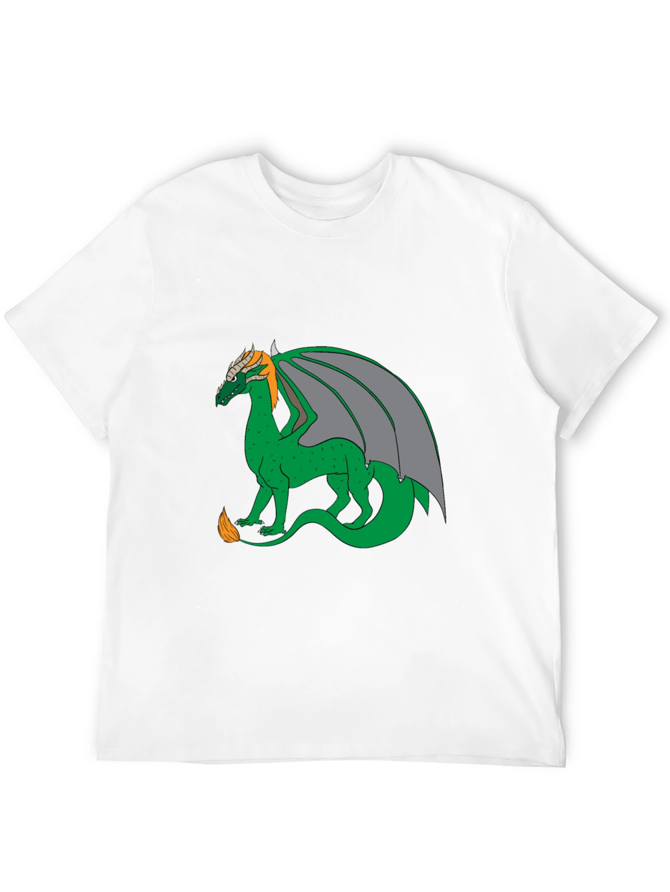 Black Dragon Graphic Tee - Black Cotton Blend Casual Wear view 12