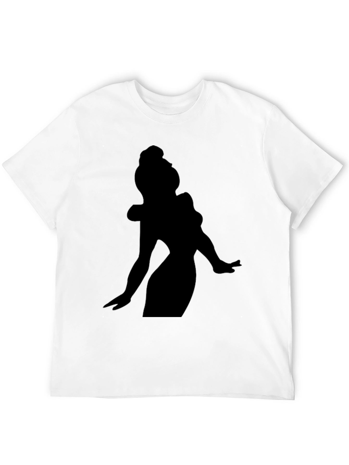 Silhouette Woman Graphic Tee - Black - 12