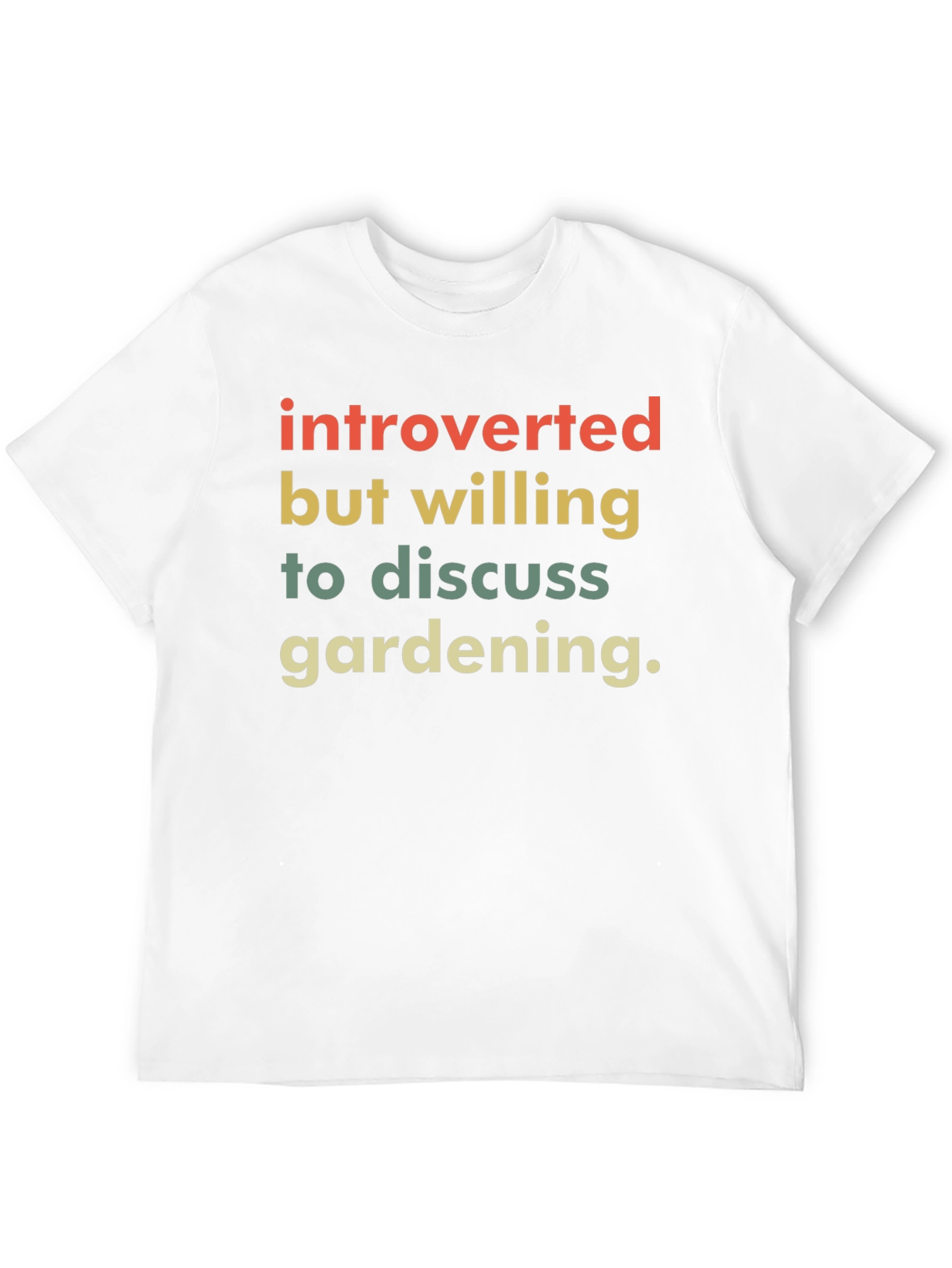 Black Introverted Gardener T-Shirt - Funny Gardening Tee view 12