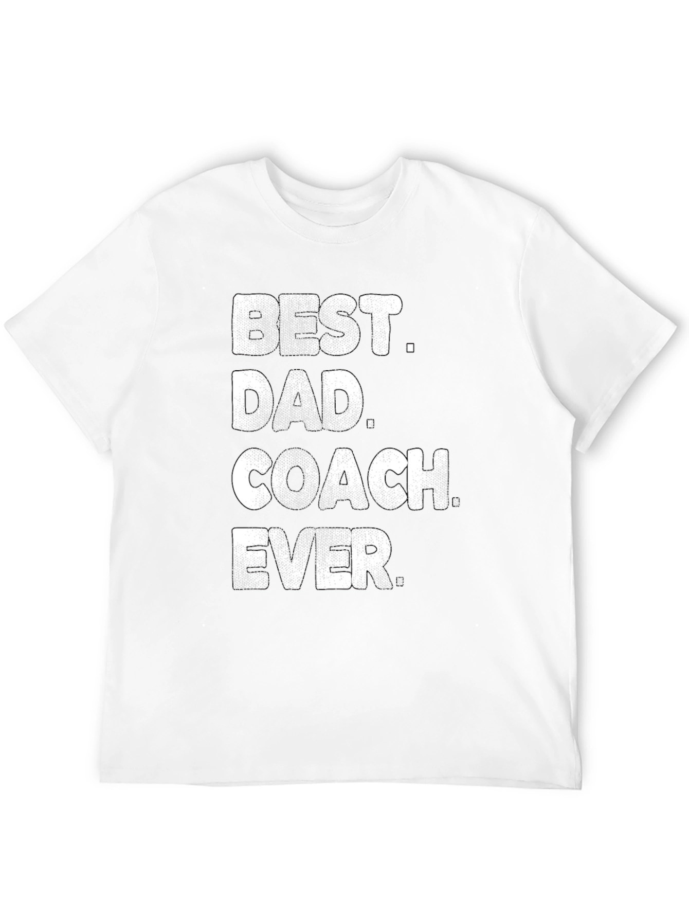 Black Best Dad Coach Ever T-Shirt - Men's Graphic Tee view 12