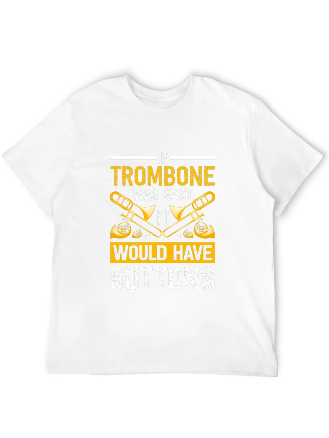 Trombone Easy Buttons T-Shirt - Musician Gift - 12