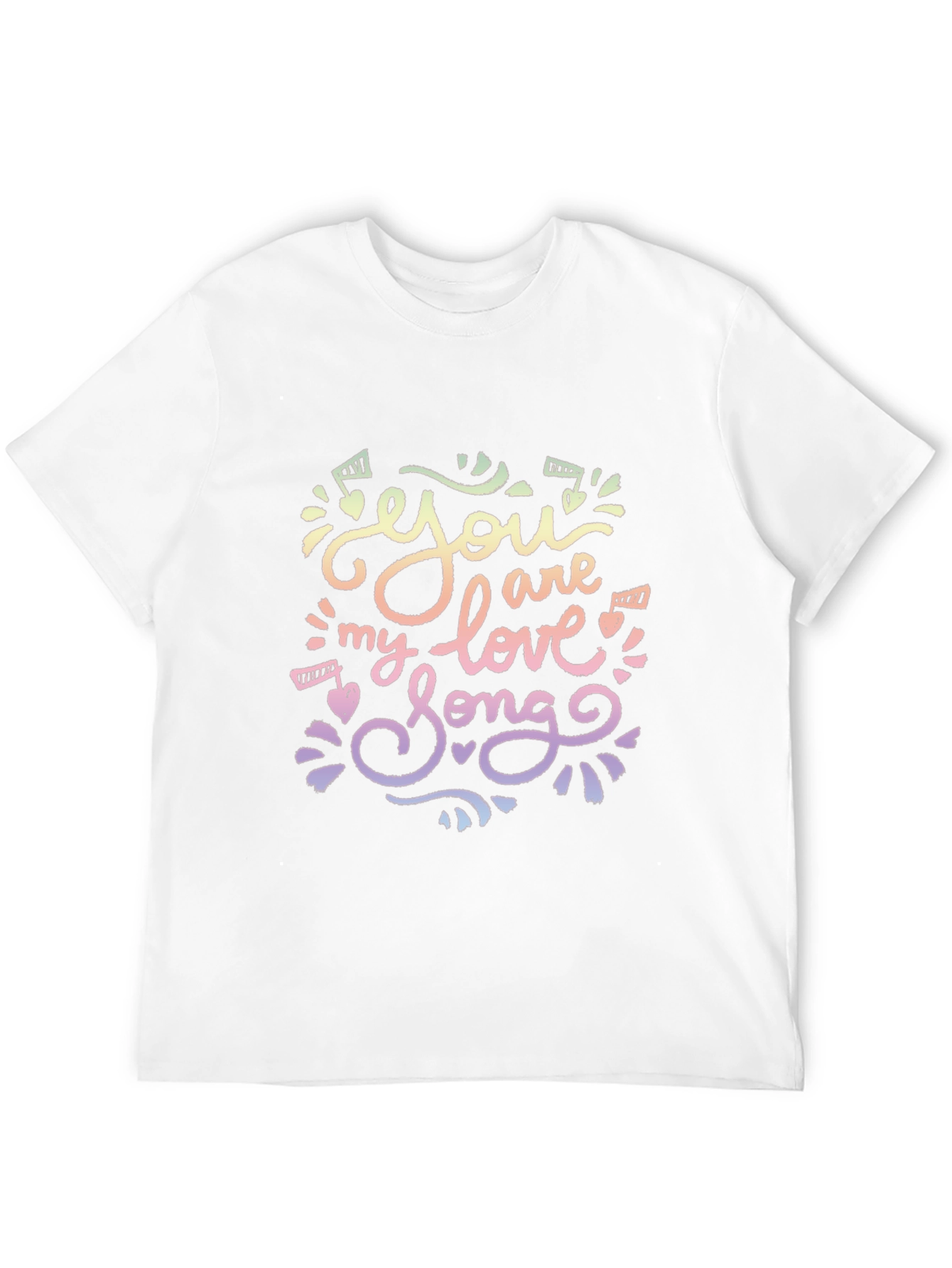 Black You Are My Love Song T-Shirt view 12