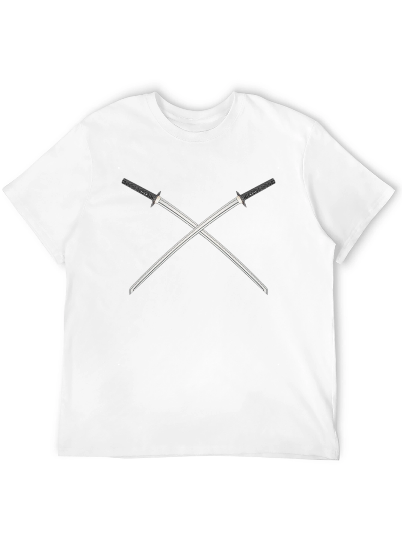 Black Crossed Swords Graphic Tee - Black view 12