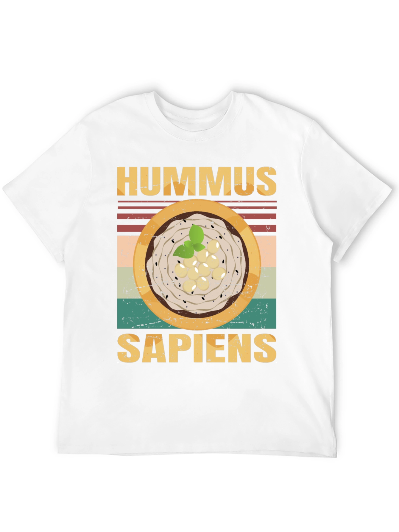 Black Hummus Sapiens Graphic Tee - Funny Food Lover's T-Shirt view 12