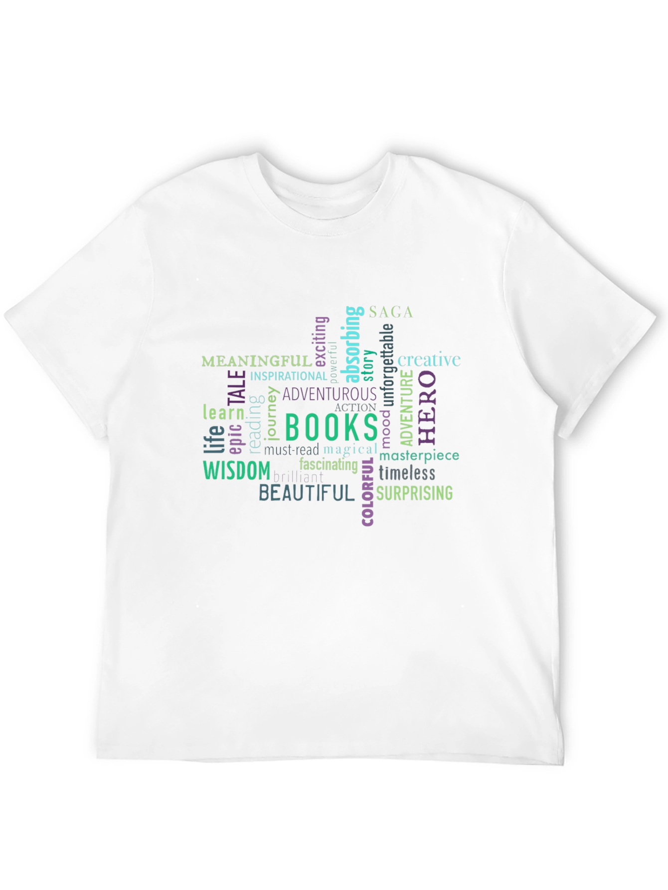 Meaningful Books Word Art T-Shirt - 12