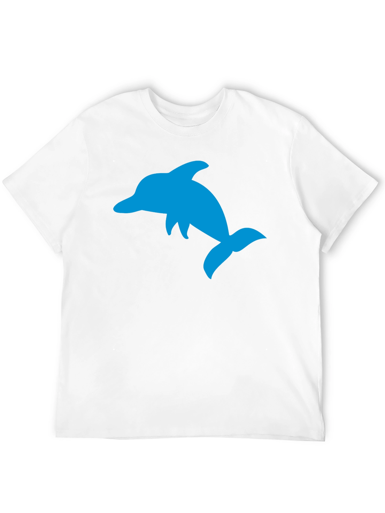 Black Black T-Shirt with Blue Dolphin Graphic view 12