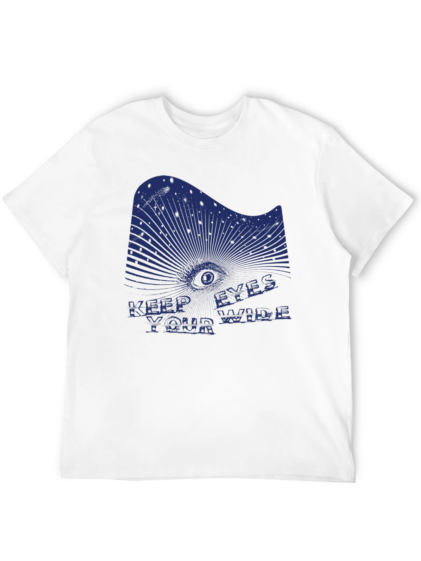 Black Keep Your Eyes Wide T-Shirt - Edgy Graphic Tee view 12