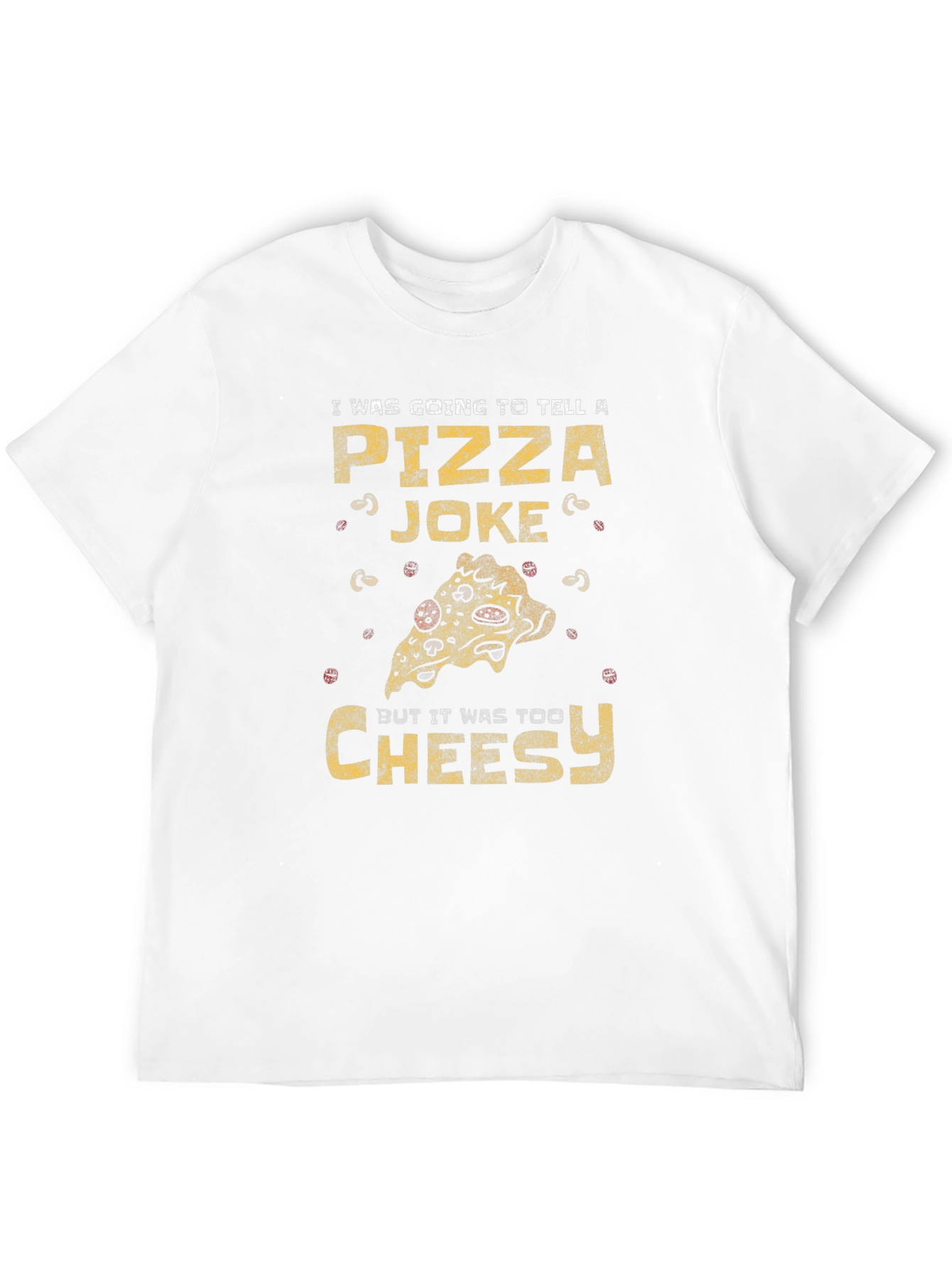 Black Pizza Joke T-Shirt - Too Cheesy Funny Graphic Tee view 12