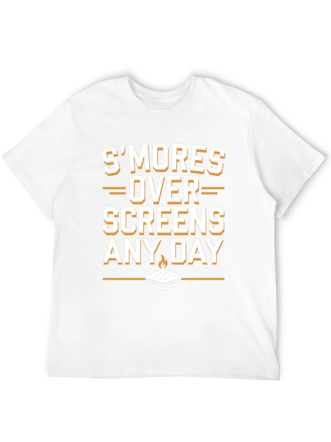 Black S'mores Over Screens Graphic T-Shirt view 12