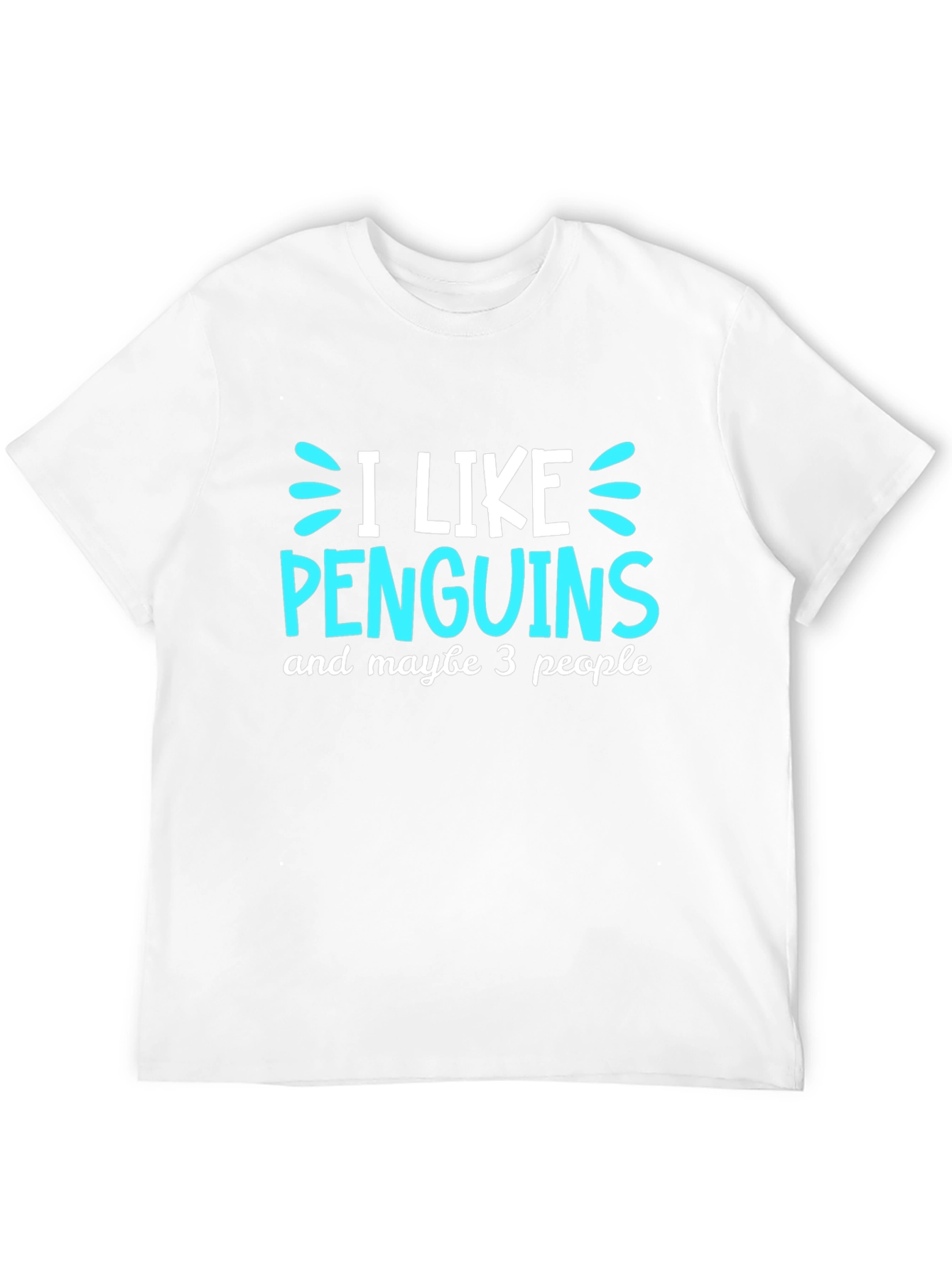 Black Penguin Lover's Tee: I Like Penguins, Maybe 3 People view 12