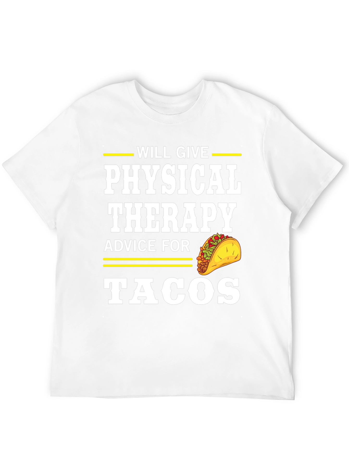 Black Physical Therapy Advice for Tacos T-Shirt view 12