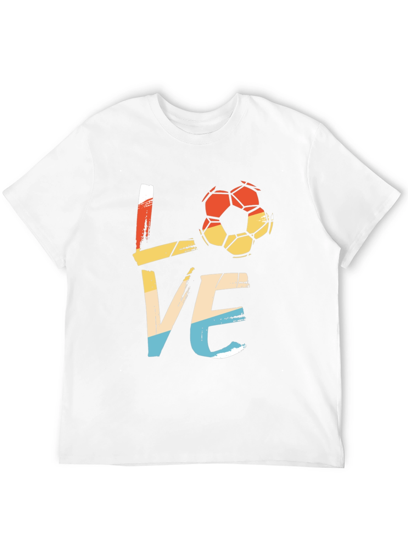 Black Retro Soccer LOVE Graphic Tee view 12