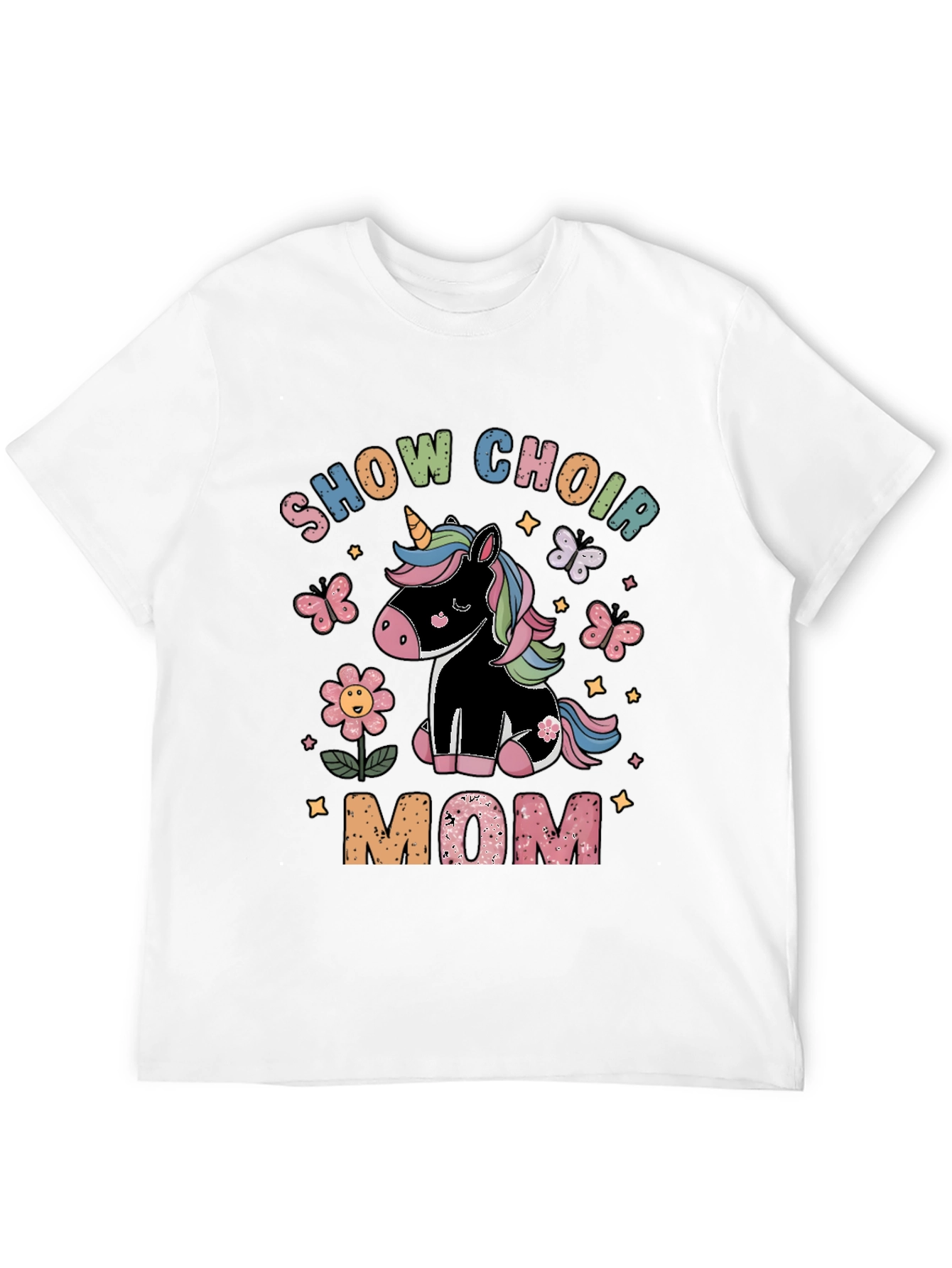 Black Show Choir Mom Unicorn T-Shirt view 12