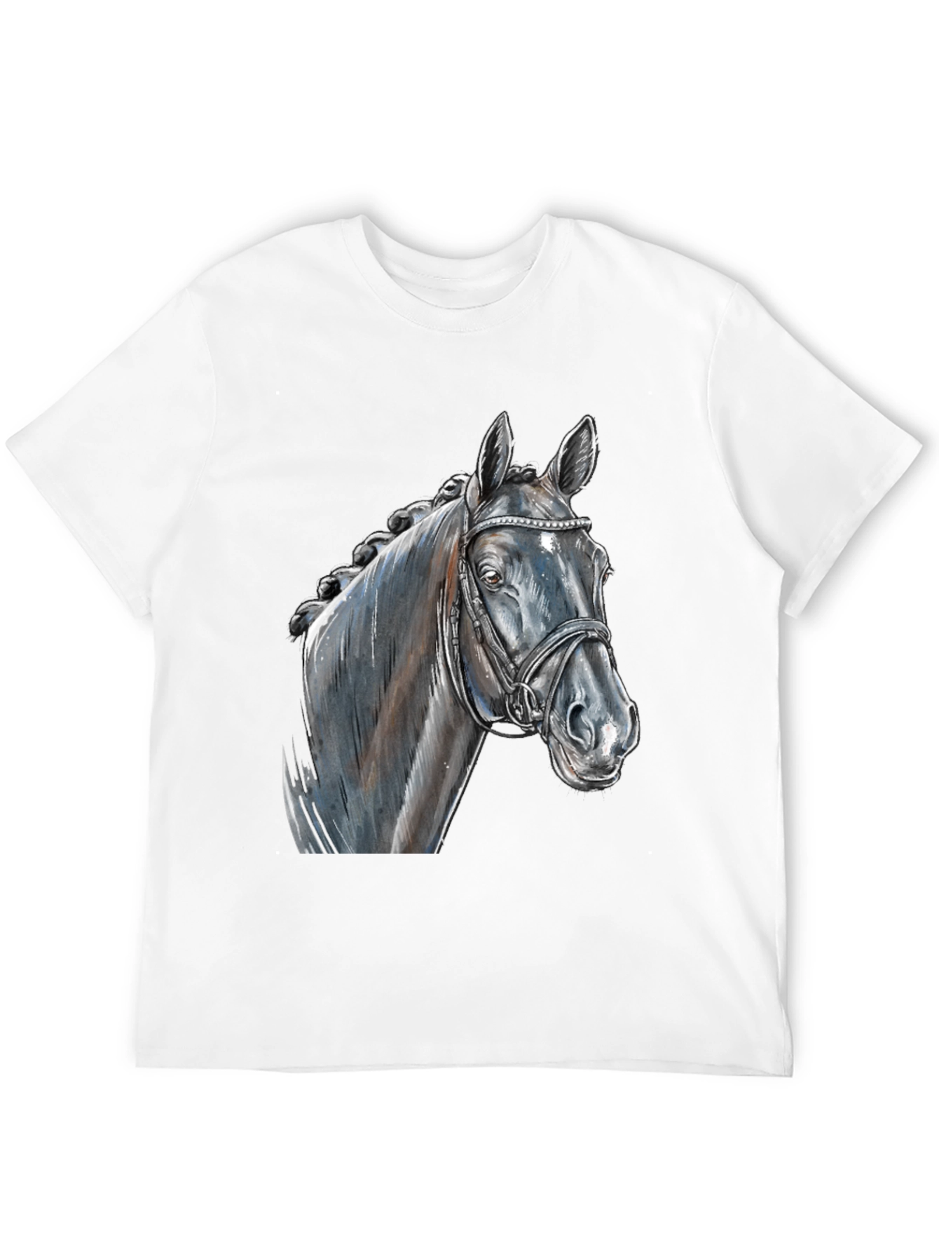 Black Black Horse Graphic Tee - Equestrian Style view 12
