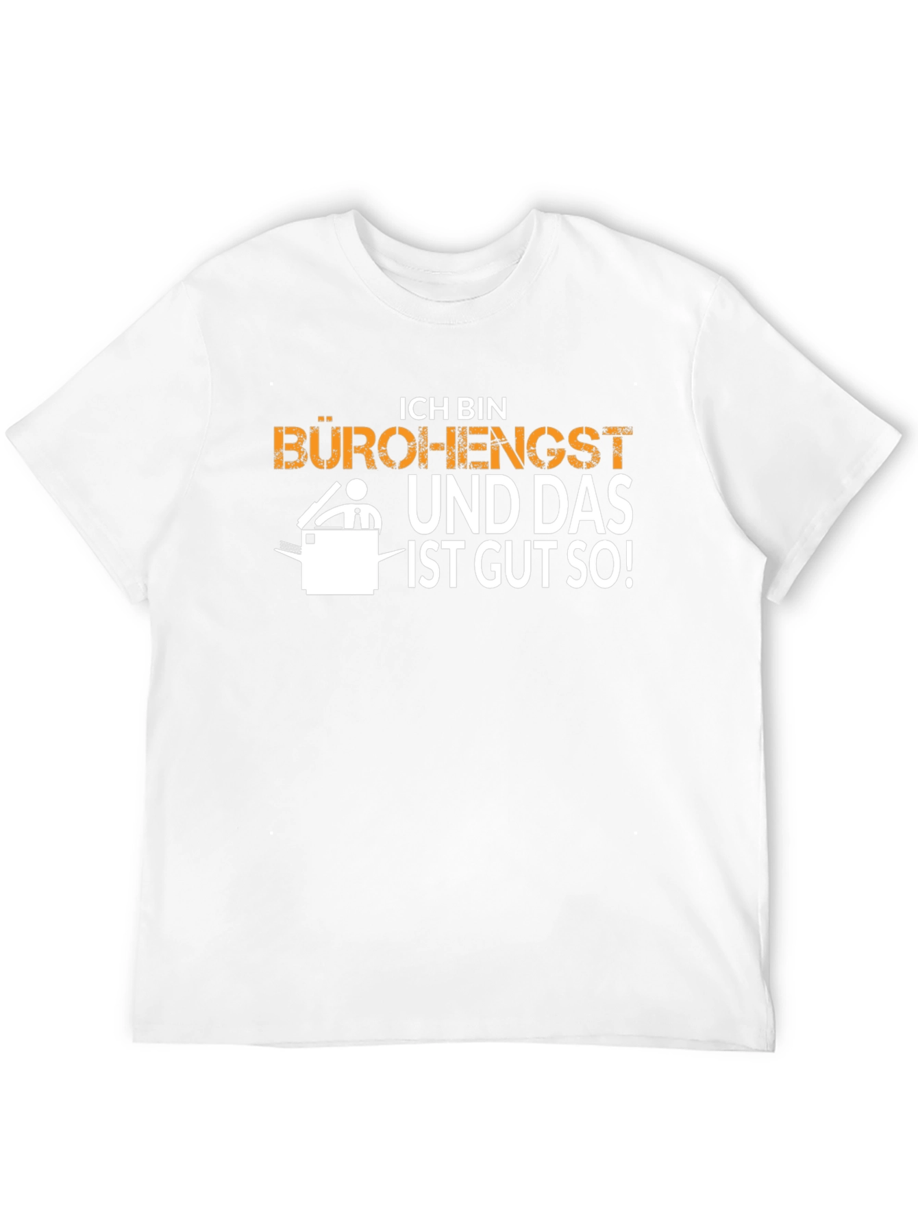 Black Ich Bin Bürohengst T-Shirt view 12