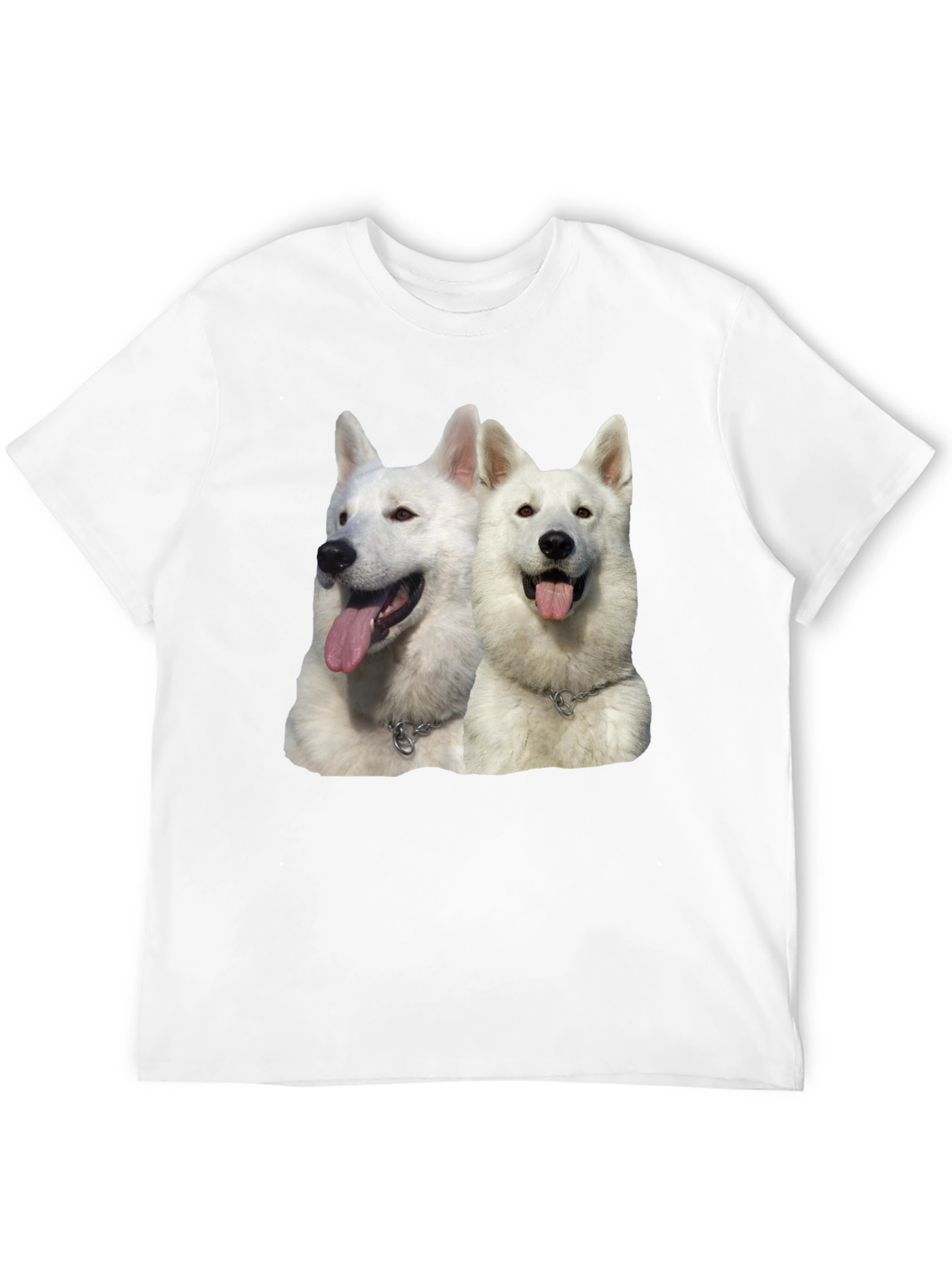 Black White Dog Graphic Black T-Shirt view 12