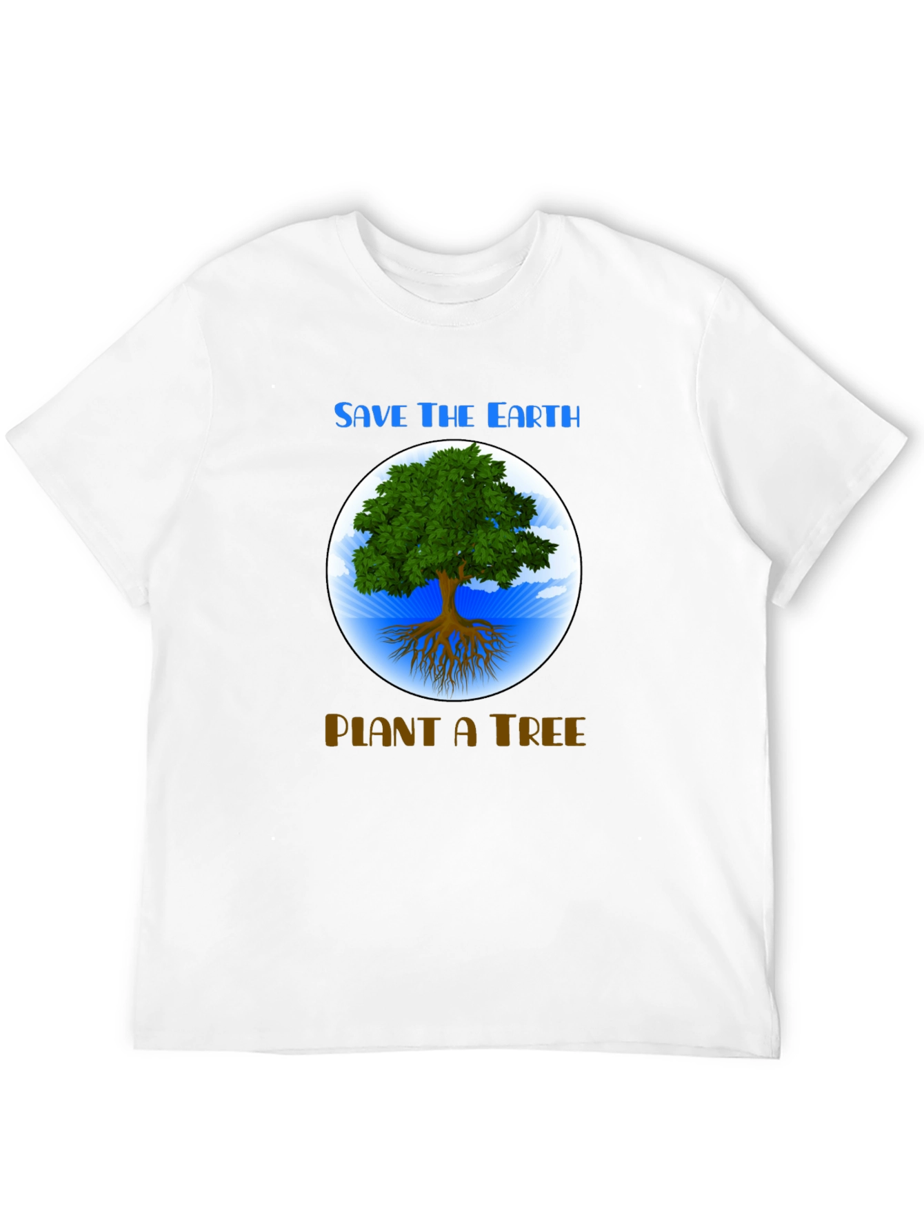 Black Save the Earth T-Shirt: Plant a Tree Graphic Tee view 12
