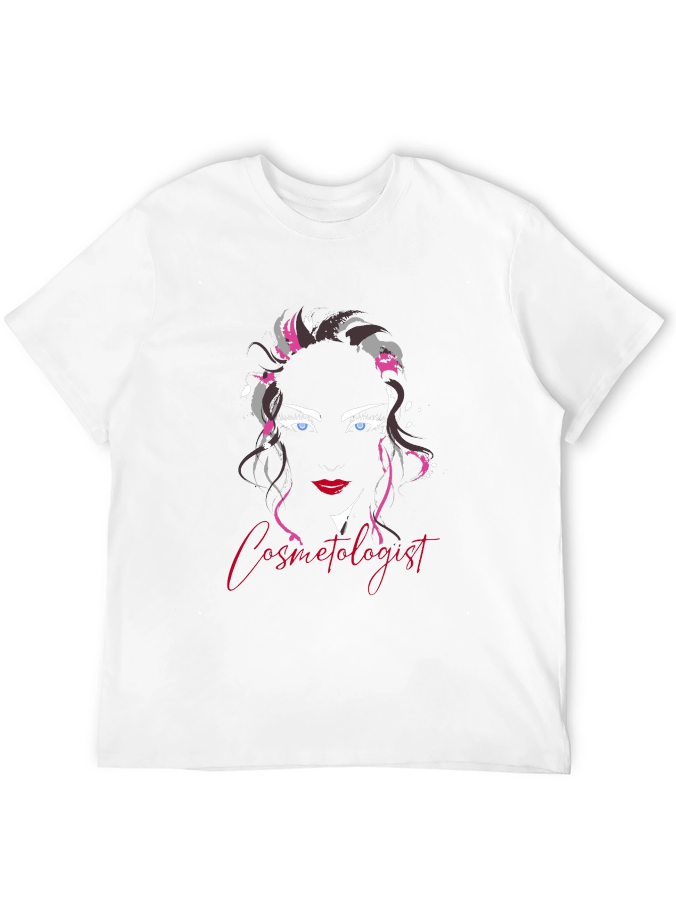 Black Cosmetologist Graphic Tee - Unisex Black T-Shirt view 12