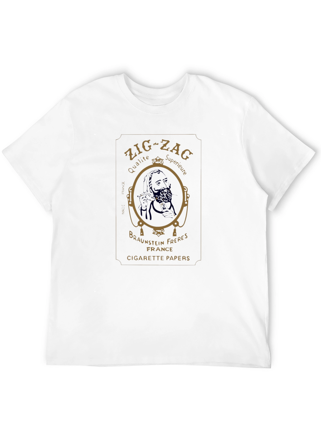 Black Zig-Zag Cigarette Papers Graphic T-Shirt view 12