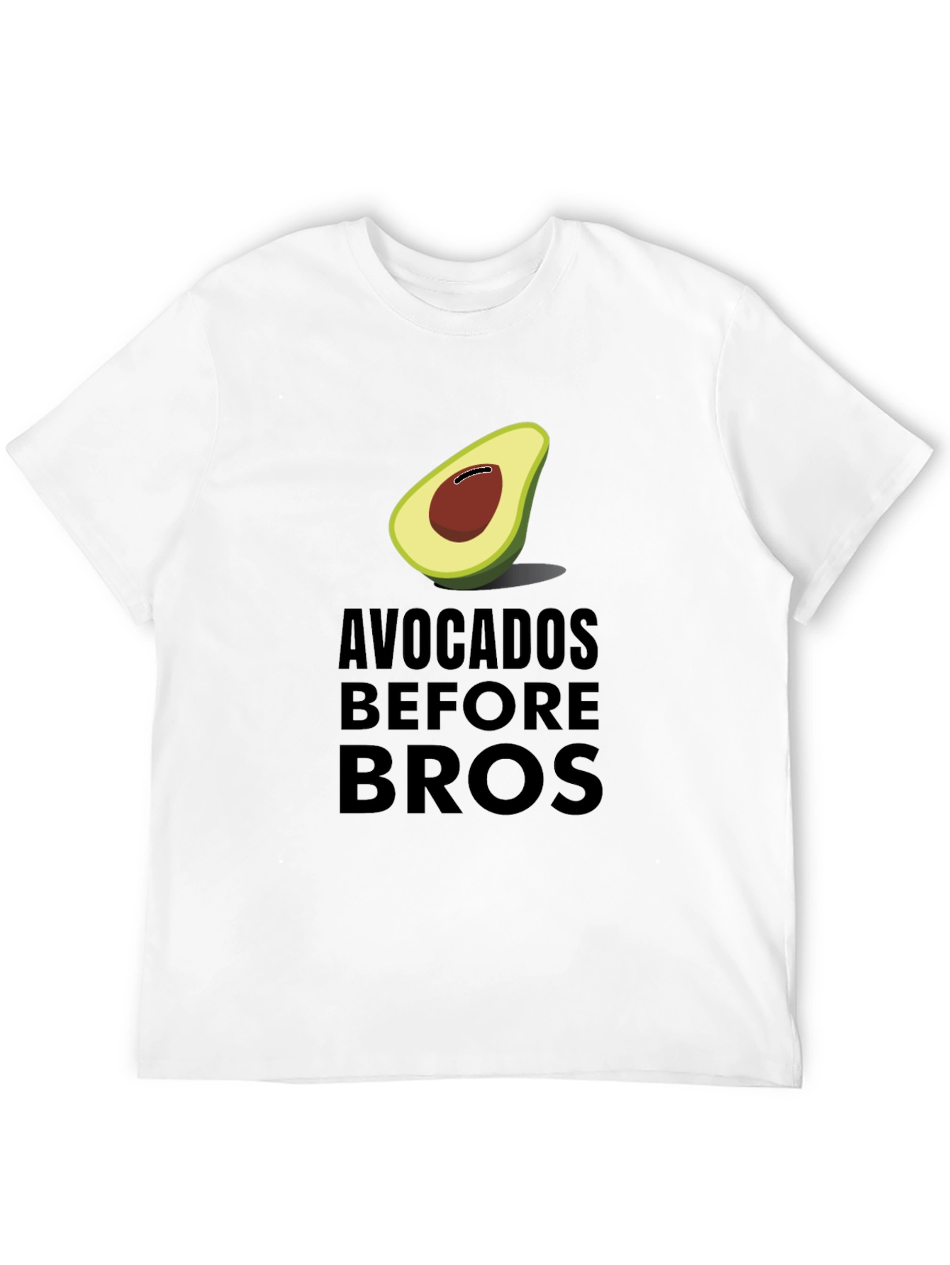 Black Avocados Before Bros Funny Graphic Tee view 12