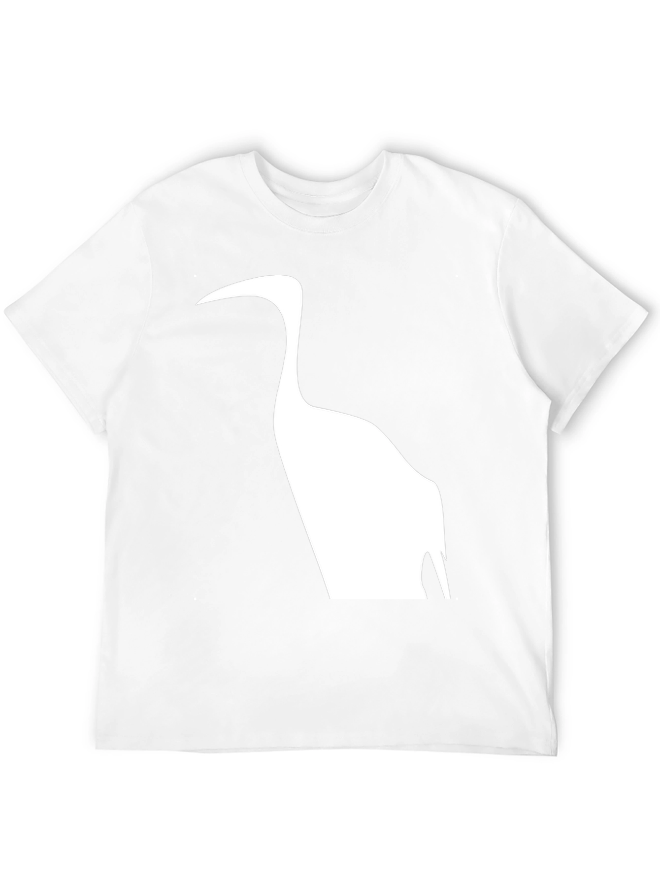 Black Black T-Shirt with Heron Silhouette view 12