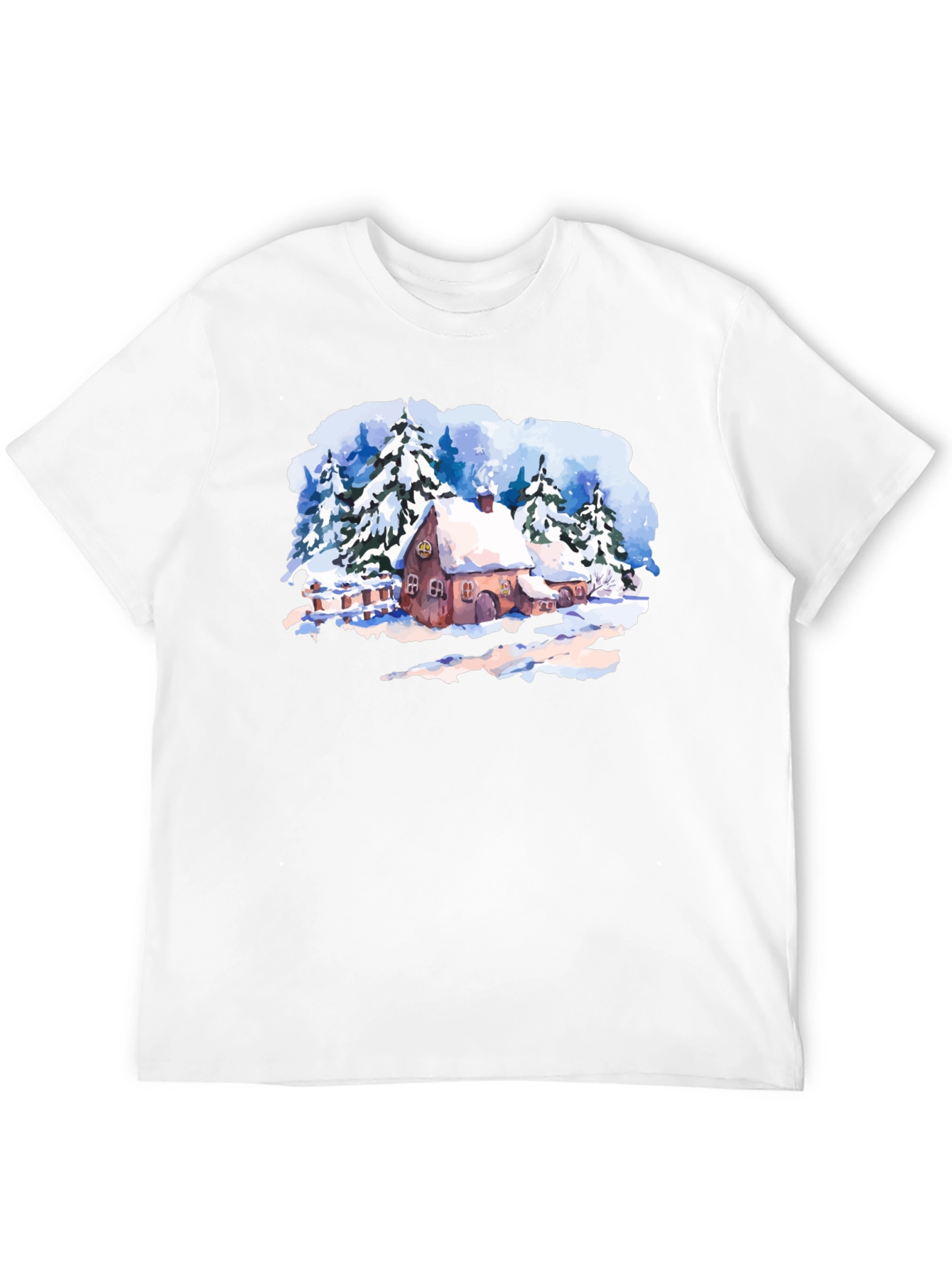 Winter Cabin Graphic T-Shirt - 12