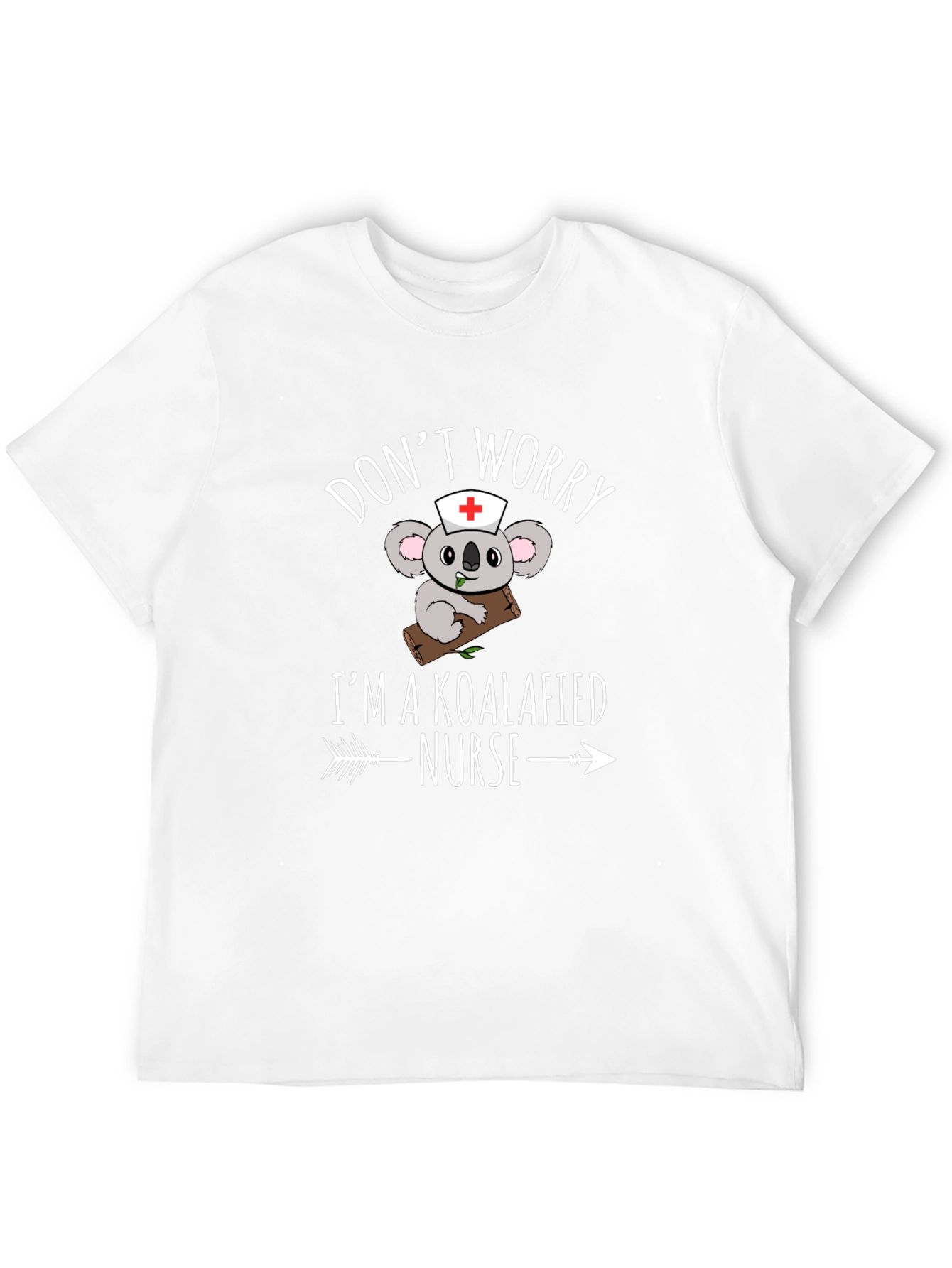 Black Koalafied Nurse T-Shirt - Funny Koala Bear Graphic Tee view 12