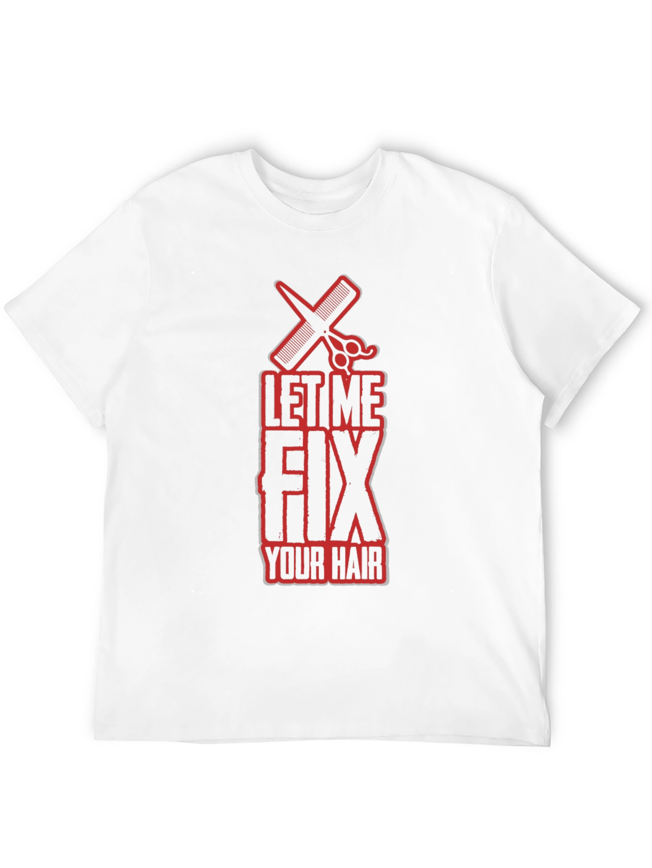 Black Let Me Fix Your Hair Graphic T-Shirt view 12