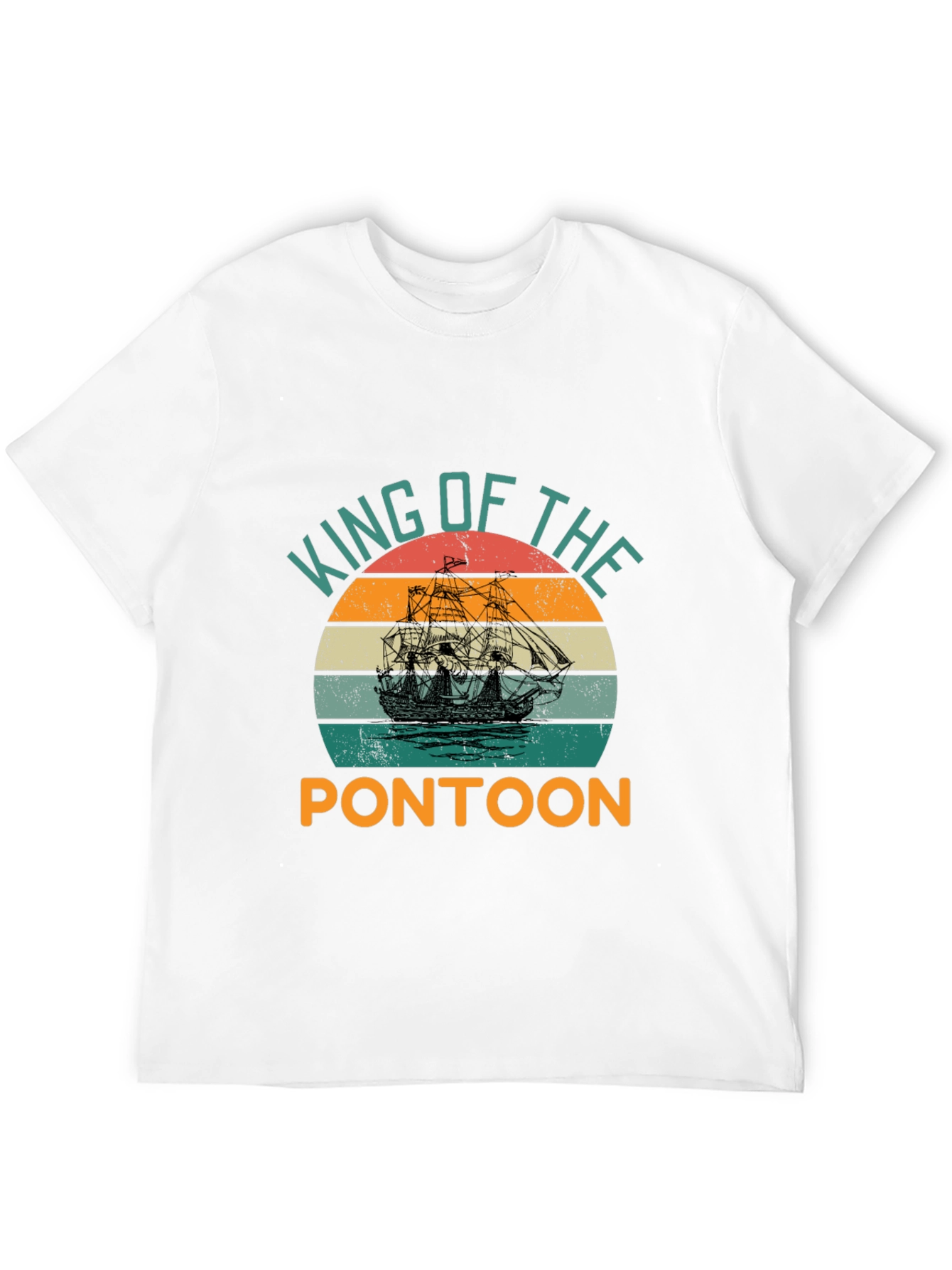 Black King of the Pontoon Graphic T-Shirt view 12