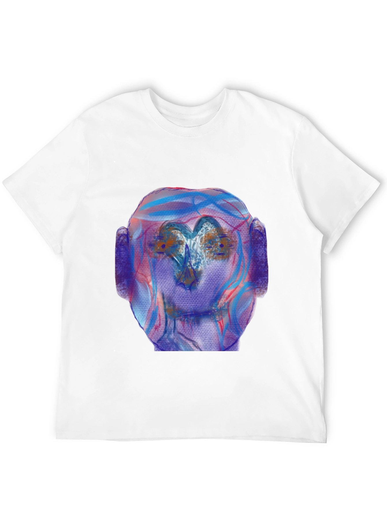 Black Abstract Art Tee - Unique Graphic Print Shirt view 12