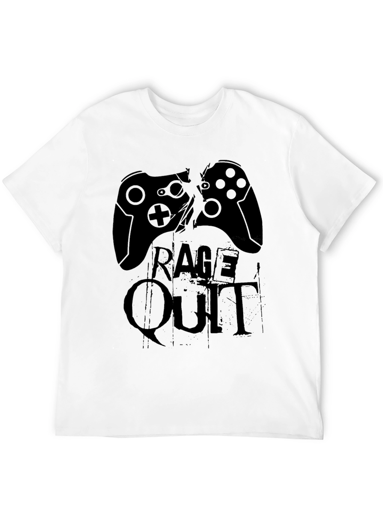 Black Rage Quit Gaming T-Shirt - Black view 12