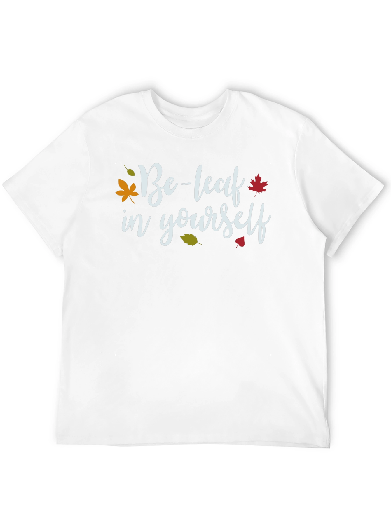 Black Be-leaf In Yourself T-Shirt - Fall Leaves Graphic Tee view 12