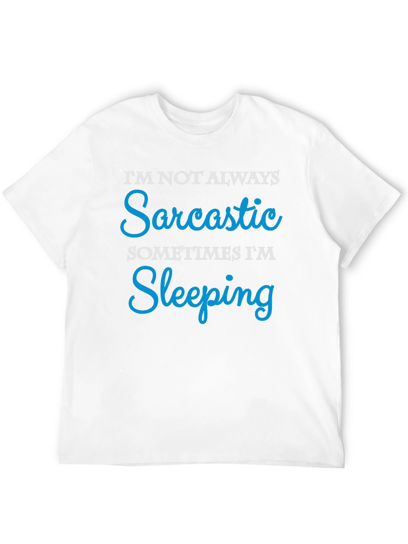 Black Sarcastic Sleeping Funny Graphic T-Shirt view 12