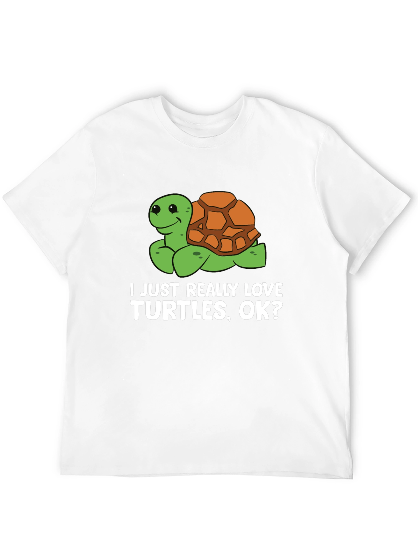 Black Turtle Lover T-Shirt: I Just Really Love Turtles, OK? view 12