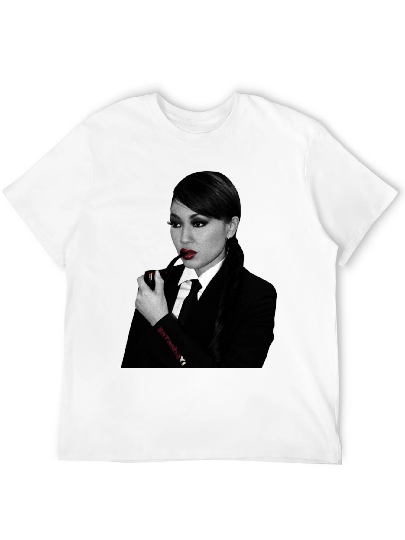 Black Natasha Yi Smoking Pipe Graphic Tee view 12