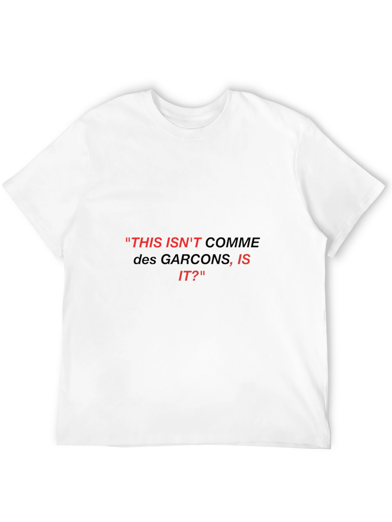 Black Comme Des Garcons Inspired Graphic Tee view 12