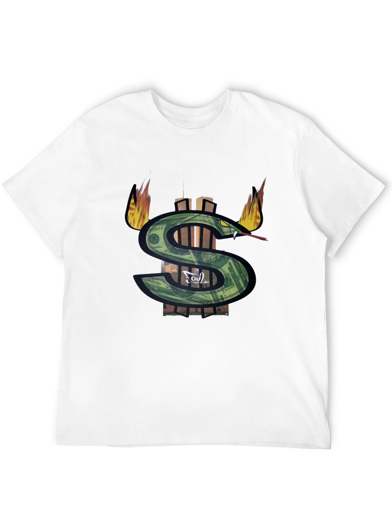 Black Money Snake Graphic Tee - Black view 12