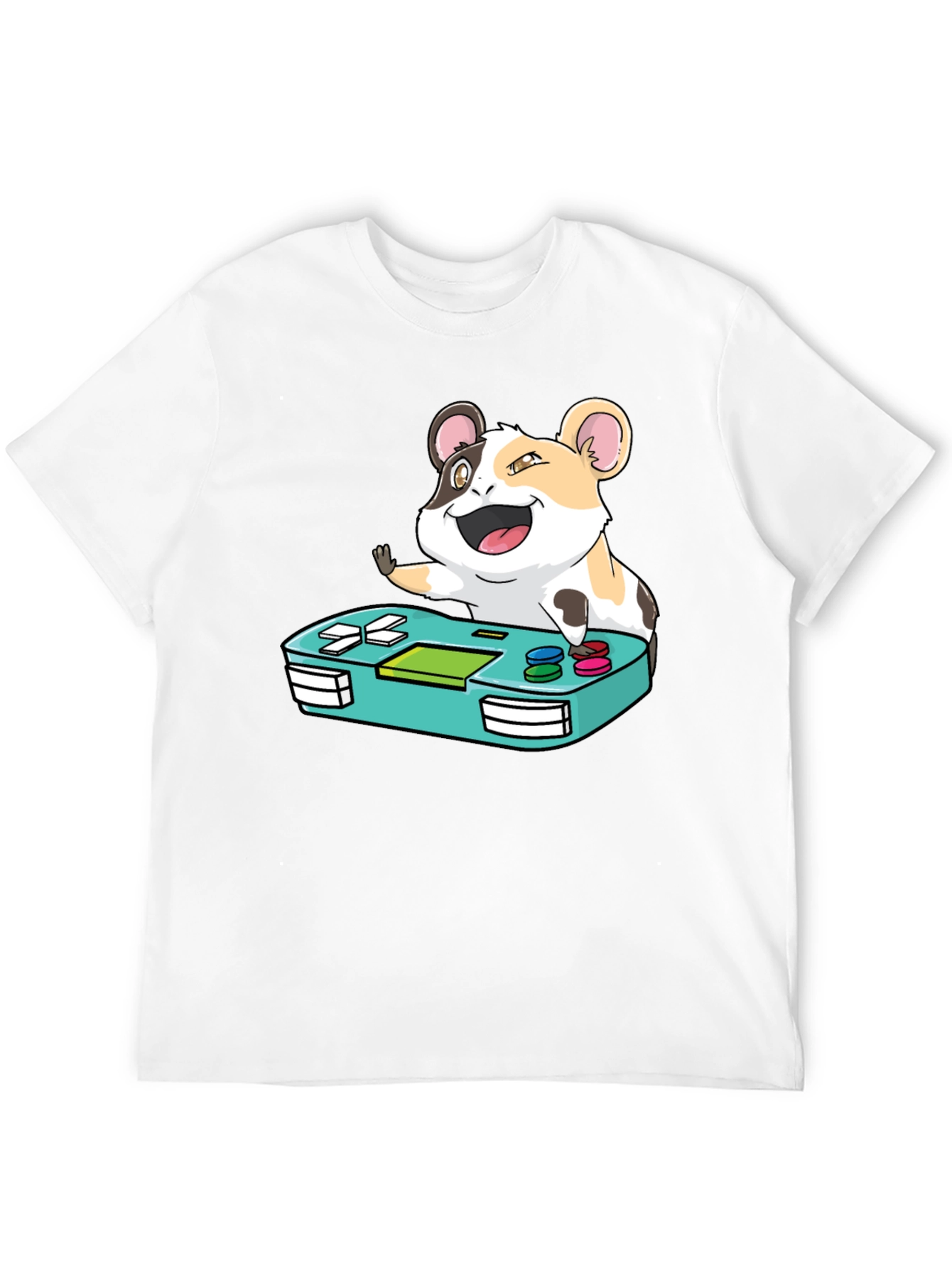 Black Hamster Gamer T-Shirt - Cute Gaming Tee view 12