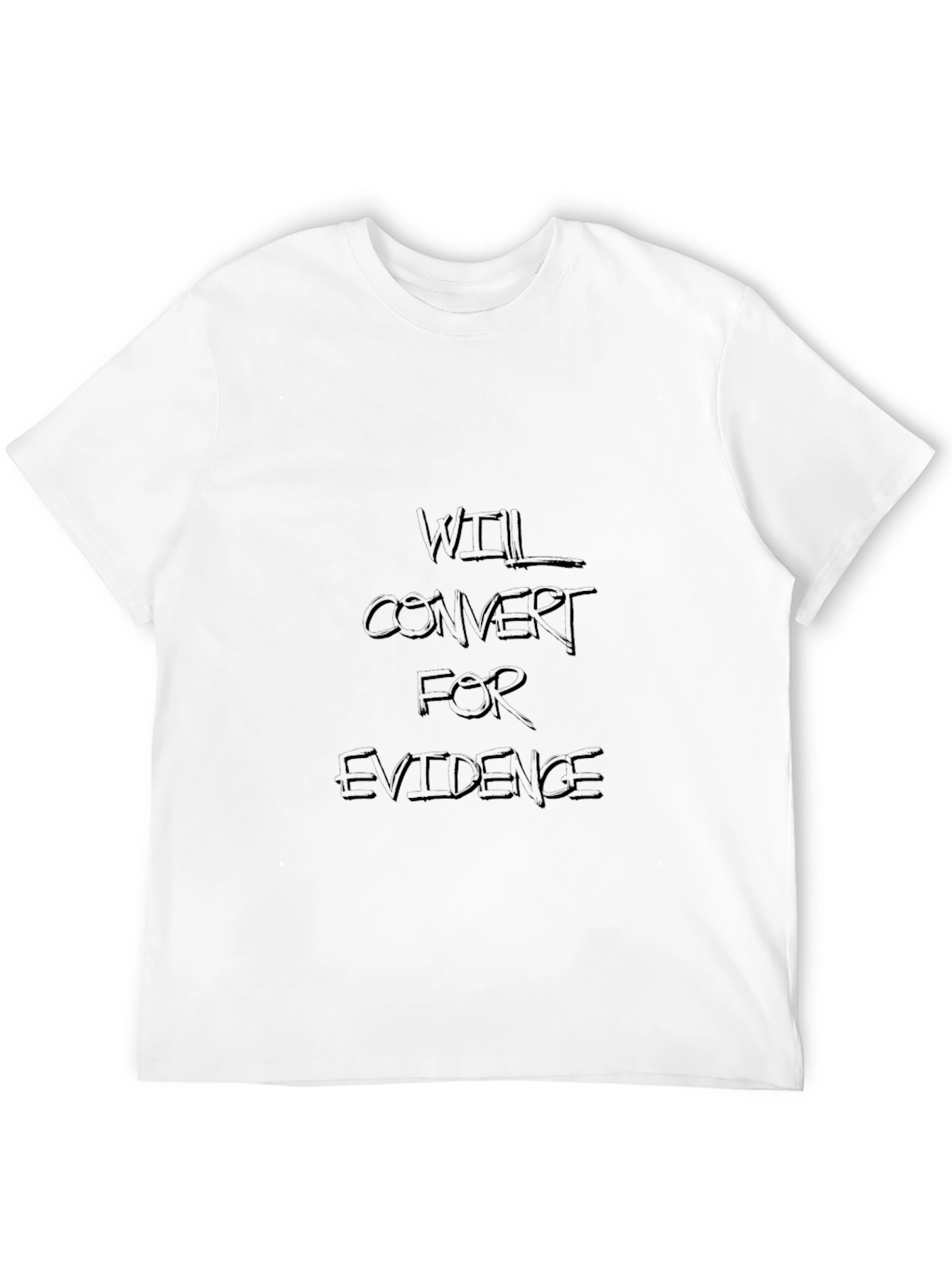 Black Will Convert for Evidence Black T-Shirt view 12