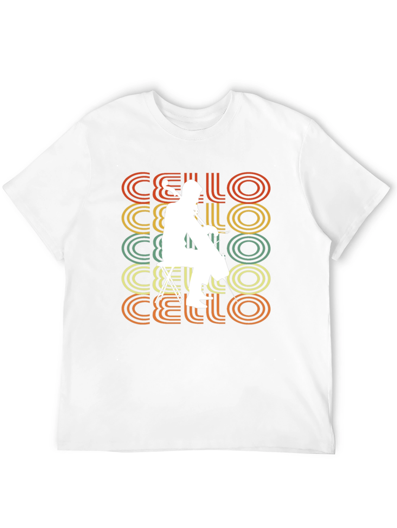 Black Vintage Cello Player T-Shirt - Retro Music Tee view 12