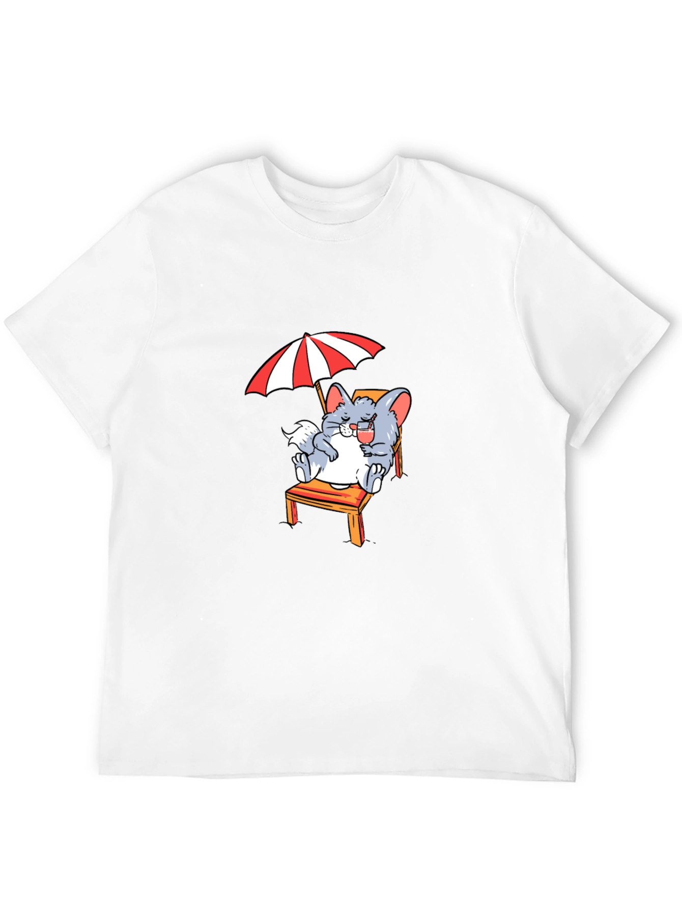 Black Relaxing Chinchilla T-Shirt - Summer Vibes view 12