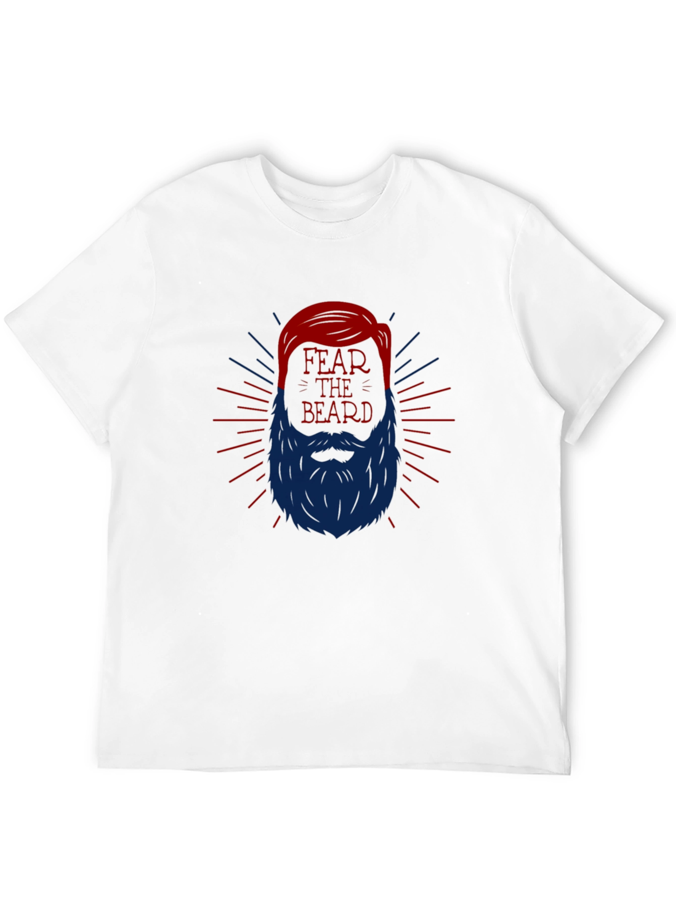 Black Fear the Beard Graphic Tee - Black view 12