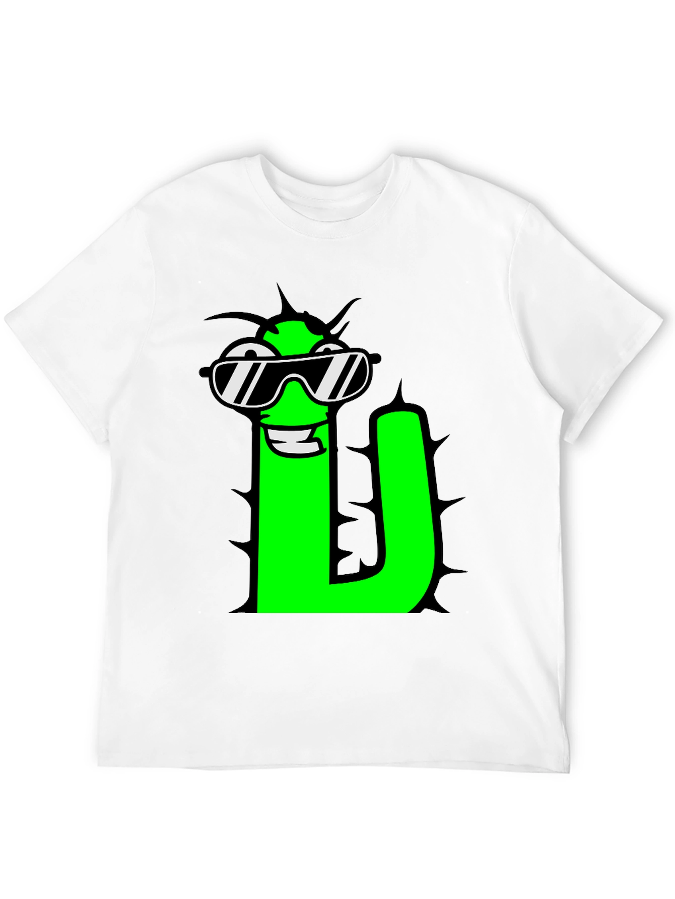 Black Cool Letter "U" Graphic T-Shirt view 12